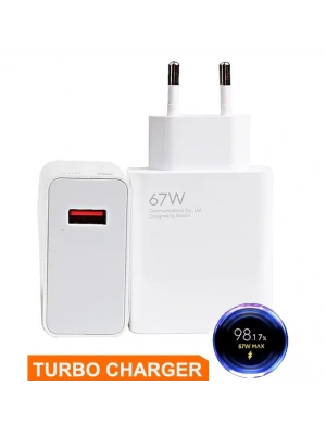 67W Turbo Saniye Göstergeli Hızlı Şarj Başlığı (Markasız / Paketsiz)