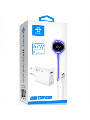 67W Type-C Turbo Hızlı Şarj Aleti – Xiaomi Uyumlu Süper Hızlı Adaptör Arbaks ARB-016