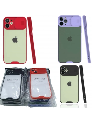 iPhone 13 Pro Kılıf Kamera Koruma Silikon (5 Siyah – 5 Renkli)