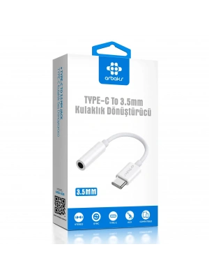 iphone 16 Pro Max TYPE-C To 3.5mm Kulaklık Dönüştürücü Arbaks ARB-506