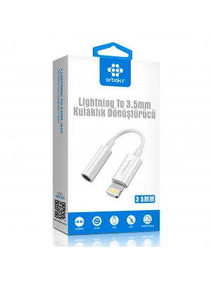 Lightning – 3,5 mm Kulaklık Jakı Adaptörü Arbaks Arb-505