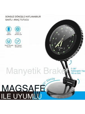 Magsafe Saatlı Araç Telefon Tutucu Arb-615
