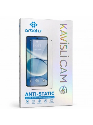 REDMİ NOTE 13 PRO PLUS / 14 PRO PLUS – Anti-Static Kavisli Cam Ekran Koruyucu Arbaks ARB-004