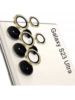 S24 Ultra / S23 Ultra Kamera Lens Koruyucu (GOLD)