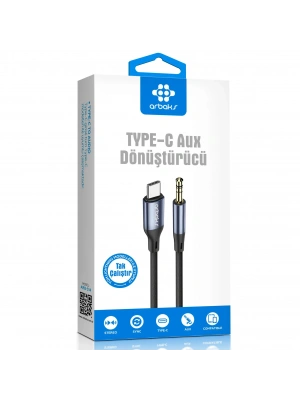Type-C to AUX Dönüştürücü Kablo – USB-C Kulaklık Çevirici Arbaks ARB-514