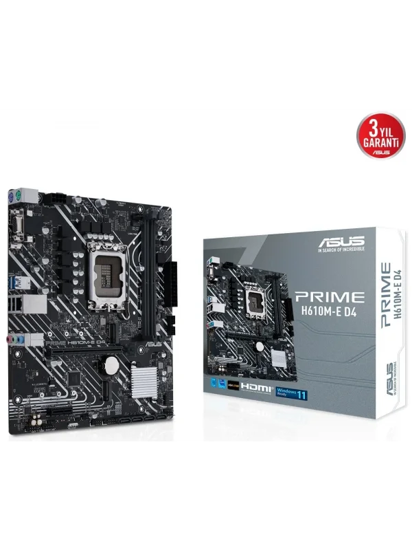 ASUS PRIME H610M-E DDR4 3200(OC) VGA HDMI DP M.2 mATX 1700p