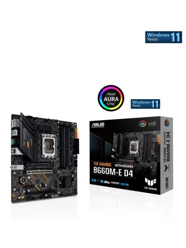 ASUS TUF GAMING B660M-E D4 DDR4 5333(OC) HDMI DP mATX 1700P