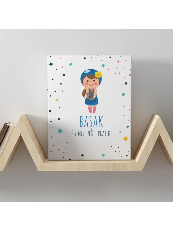 Başak Burcuna Özel Tasarım Kanvas  Tablo