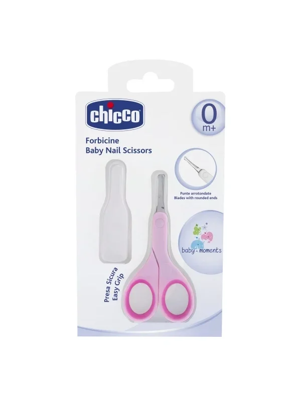 Chicco Kapaklı Tırnak Makası - Pembe
