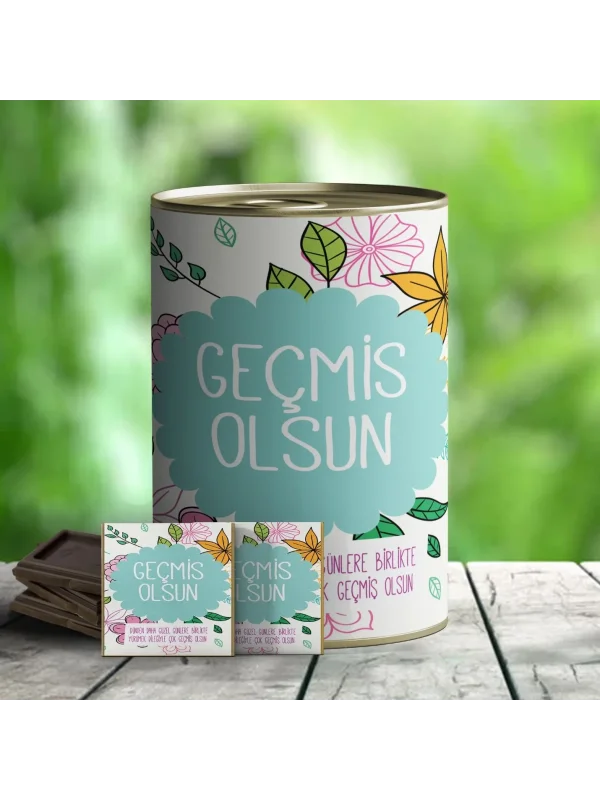 Geçmiş Olsun Hediyelik Çikolata Konservesi