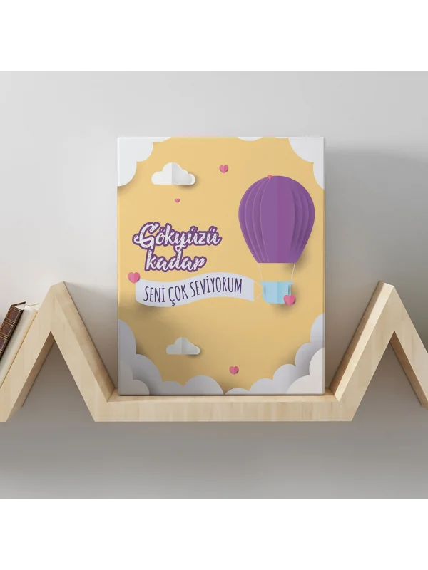 Romantik Tasarımlı Mini Kanvas Tablo - No19
