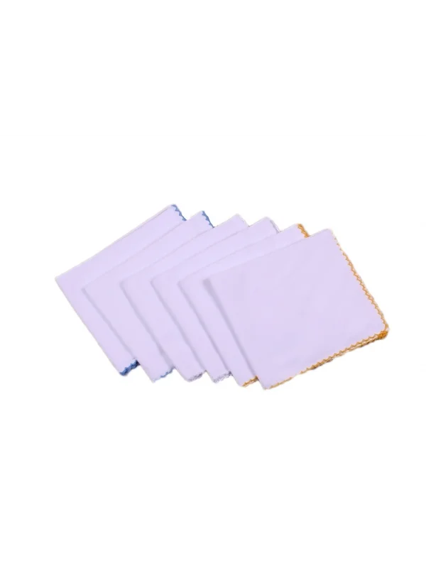 Sema Bebe Penye Bebek Mendil Çiftkat 6lı Paket - RENKLİ
