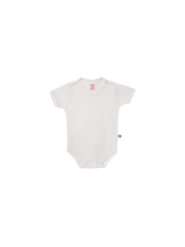 Sevi Bebe Şardonlu Yarım Kollu Body - Krem 6 Ay