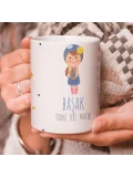 Başak Burcu Özel Sevimli Beyaz Kupa Bardak
