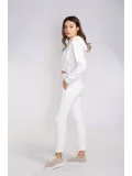 Bel Lastikli Şardonlu İkili Takım-BEYAZ