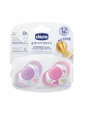 Chicco 2 li Physio Kauçuk Emzik 12 ay+ Kız