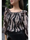 Madonna Yaka Crop Bluz - BEJ