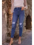 MOM Jeans - LACİVERT