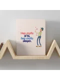 Romantik Tasarımlı Mini Kanvas Tablo - No18