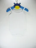 Sema Bebe Jakarlı ip Askılı Badi (Body) - Beyaz 3-6 Ay