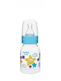 Wee Baby Silikon Uçlu Desenli PP Biberon 125 cc - Mavi