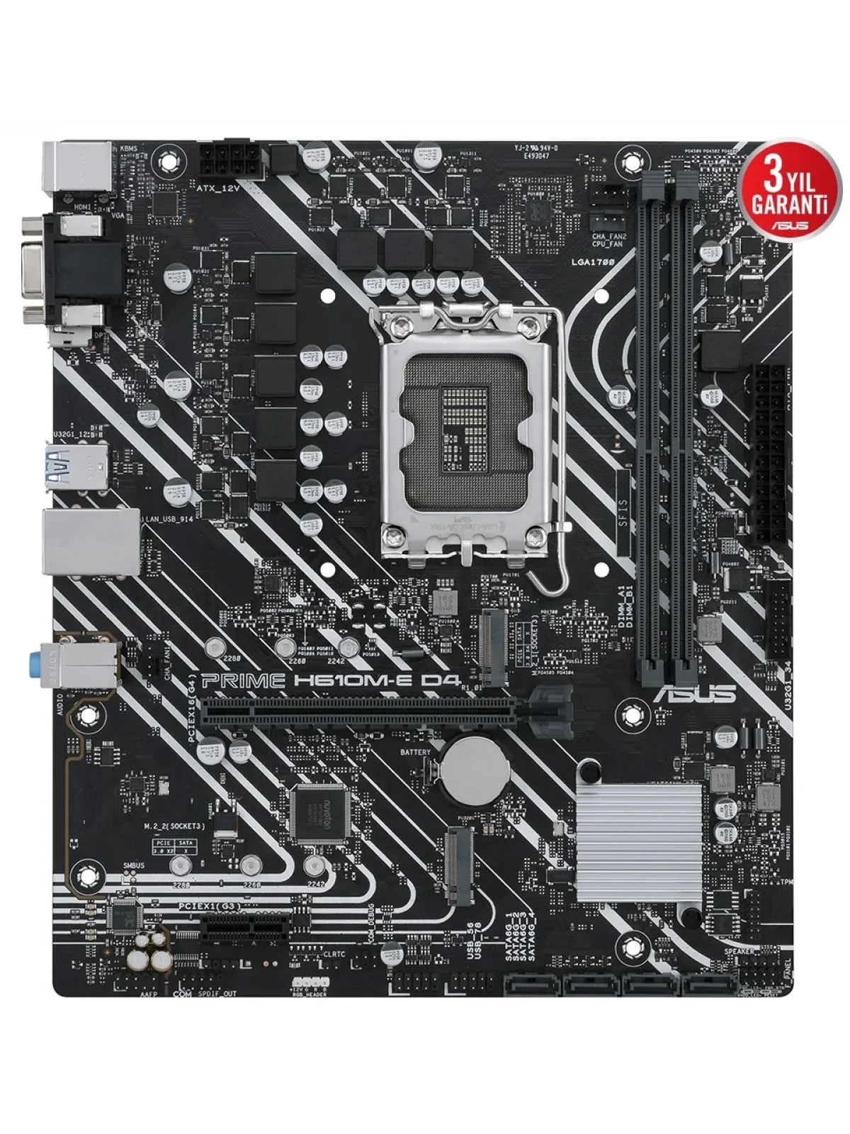 ASUS PRIME H610M-E DDR4 3200(OC) VGA HDMI DP M.2 mATX 1700p