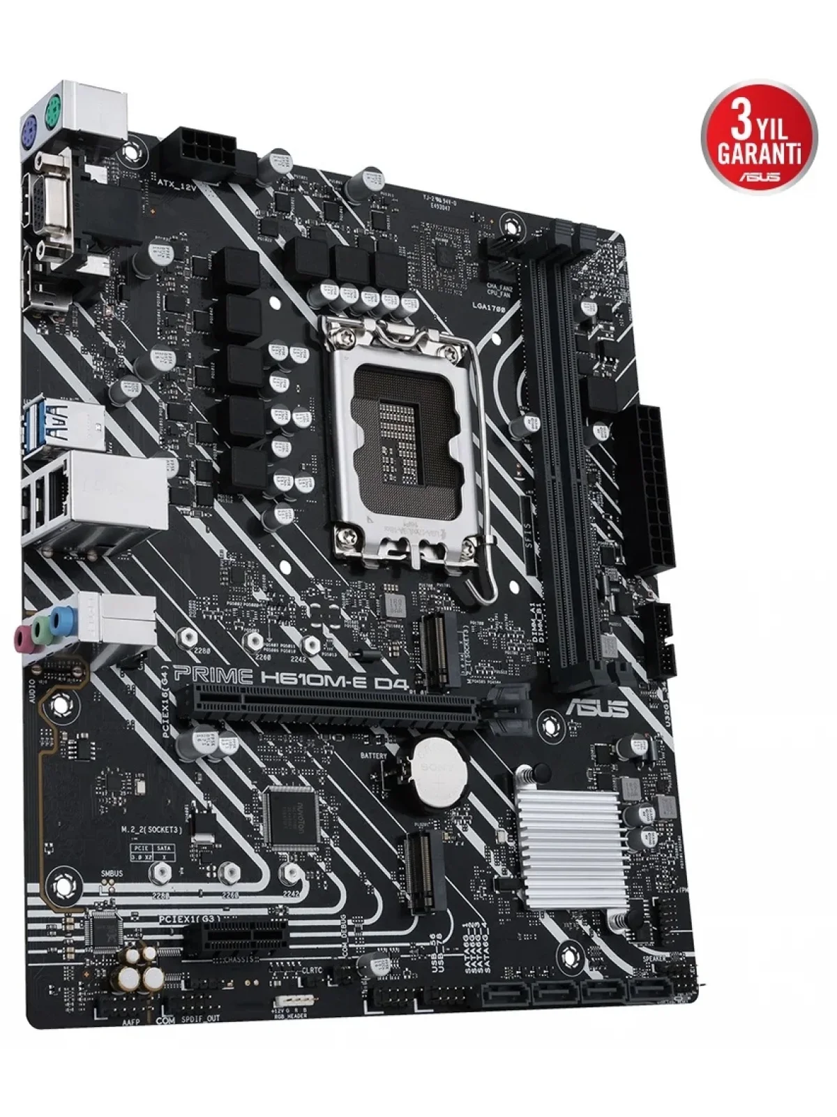 ASUS PRIME H610M-E DDR4 3200(OC) VGA HDMI DP M.2 mATX 1700p