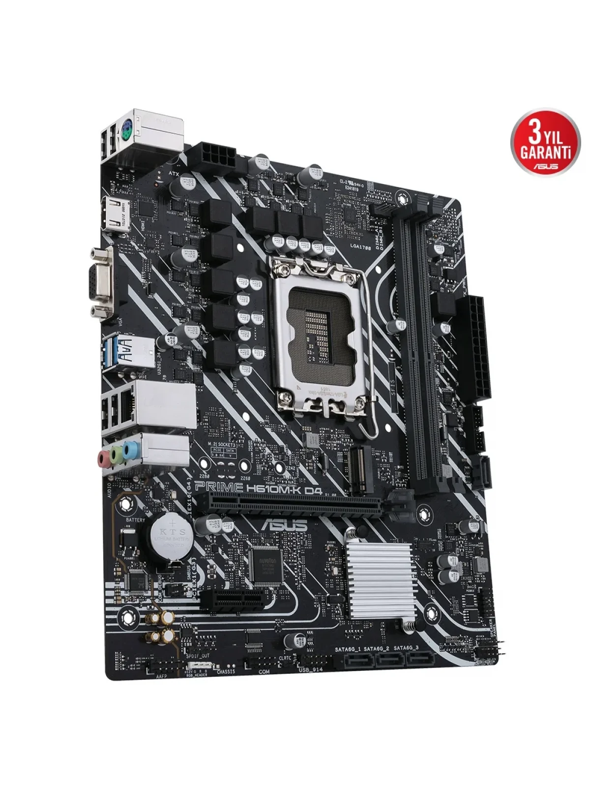 ASUS PRIME H610M-K D4 DDR4 3200(OC) HDMI DP M.2 mATX 1700p