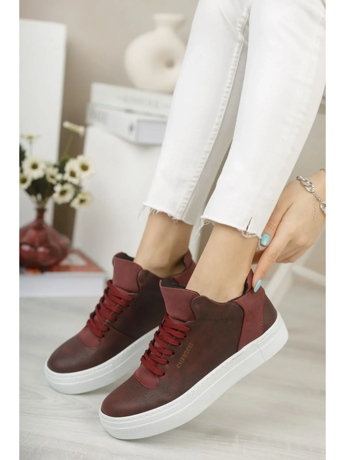 CH004 BT Kadın Ayakkabı BORDO