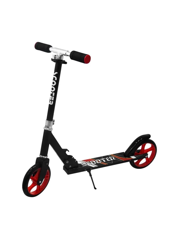 2 Tekerlekli Metal Scooter Siyah-Beyaz