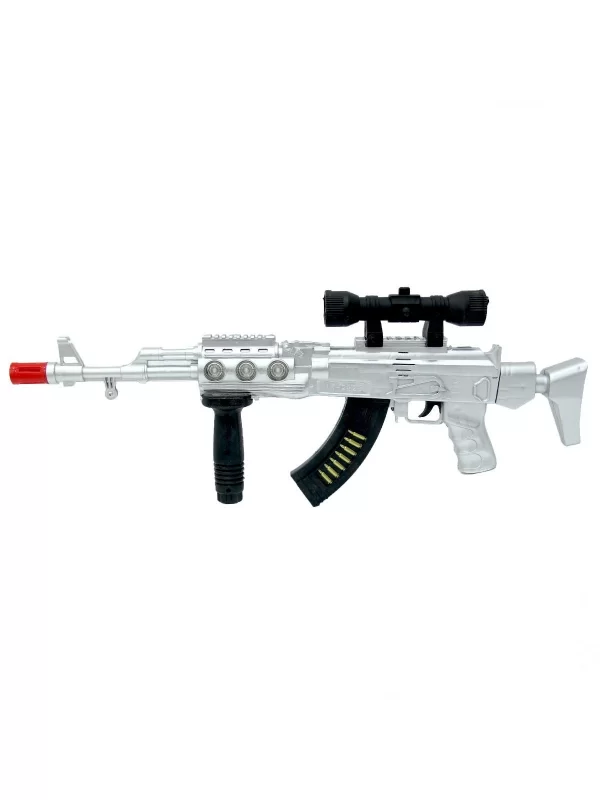 AK-47 Gun Electric Işıklı Sesli Tüfek