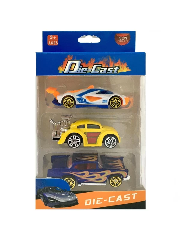 Die Cast Kutulu 3lü Metal Araba