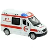 Pilli Işıklı Sesli 112 Metal Ambulans