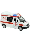 Pilli Işıklı Sesli 112 Metal Ambulans