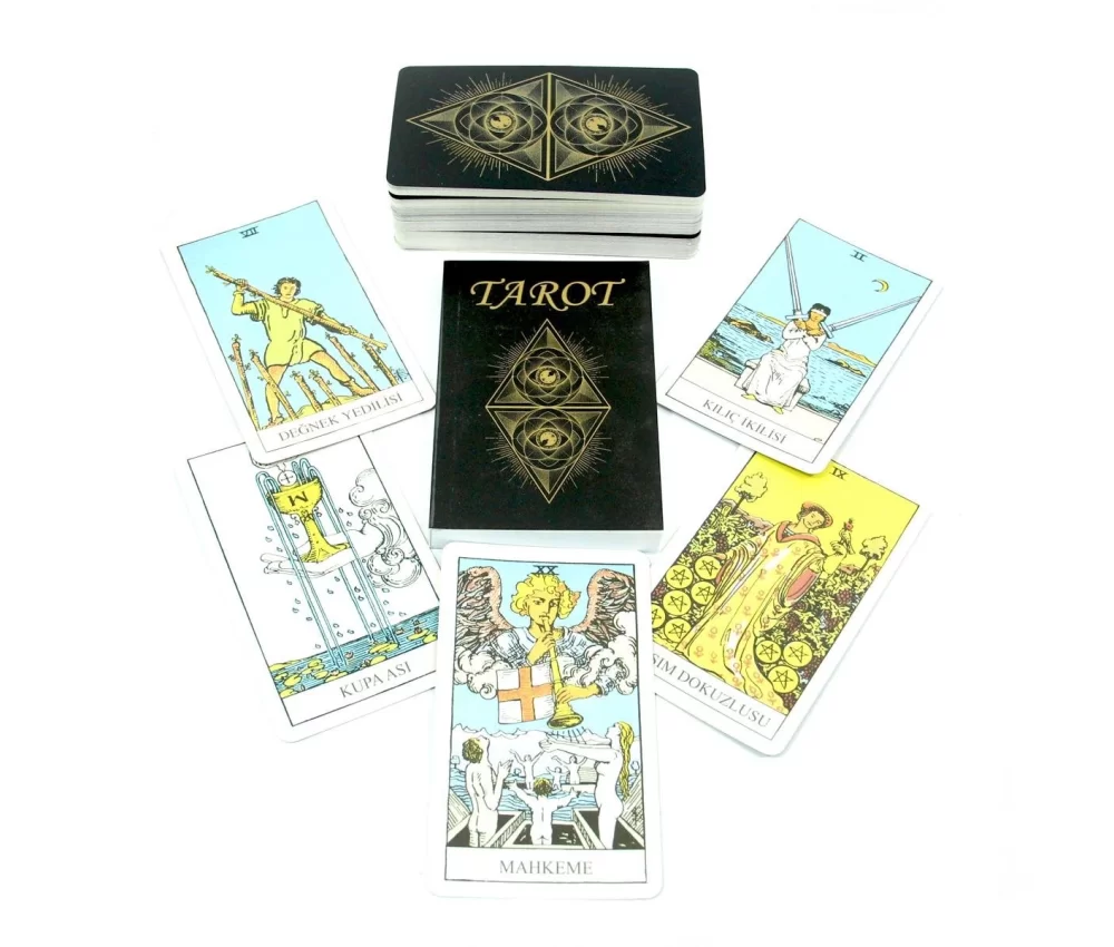 Ahşap Kutulu 78 Kartlı Tarot Seti