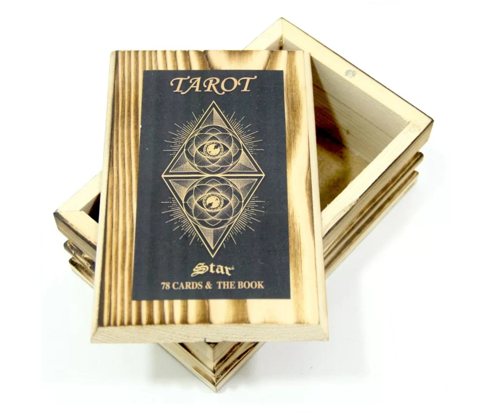 Ahşap Kutulu 78 Kartlı Tarot Seti