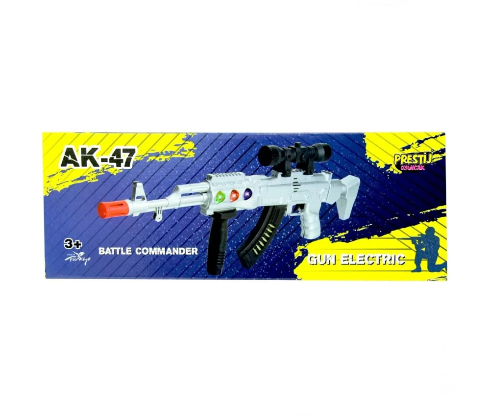 AK-47 Gun Electric Işıklı Sesli Tüfek