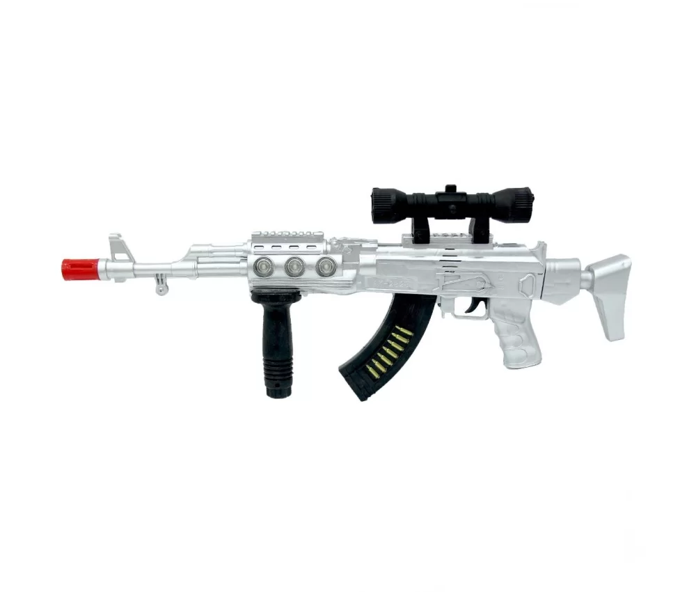 AK-47 Gun Electric Işıklı Sesli Tüfek