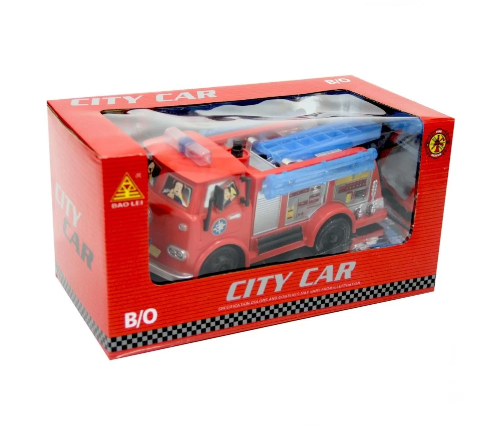 City Car Işıklı Sesli Pilli İtfaiye Aracı