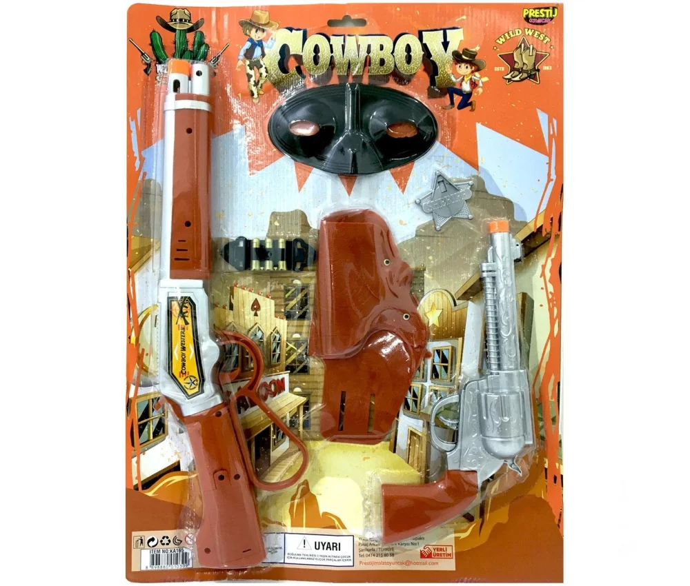 Cowboy Kılıflı Kartela Kovboy Seti