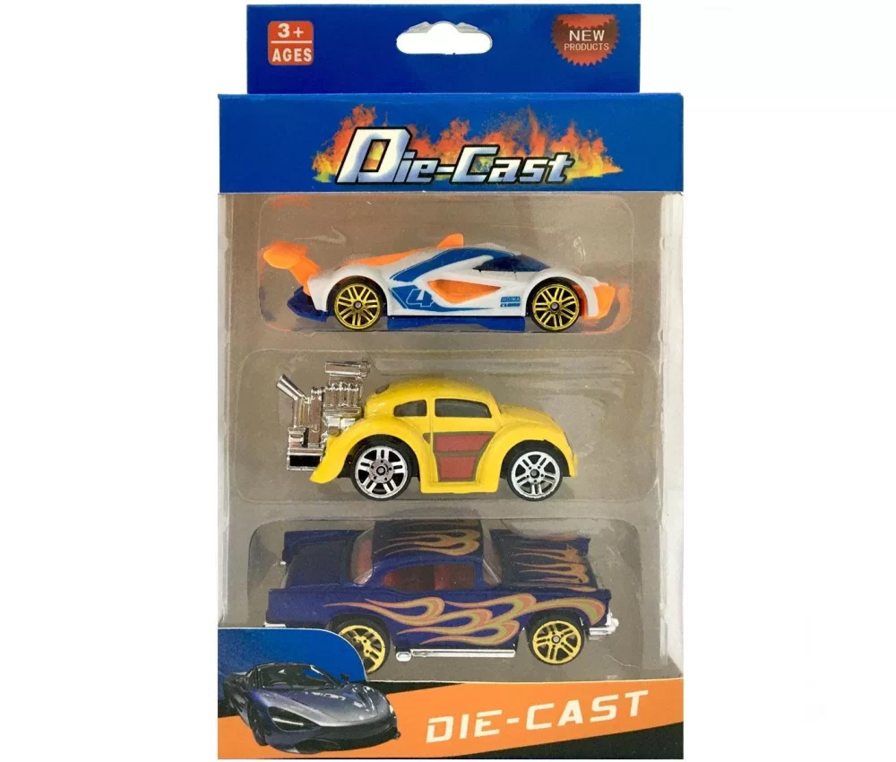 Die Cast Kutulu 3lü Metal Araba