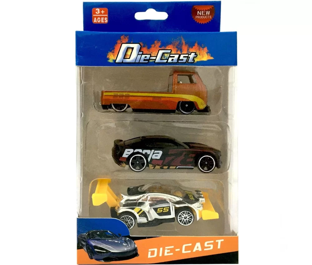 Die Cast Kutulu 3lü Metal Araba