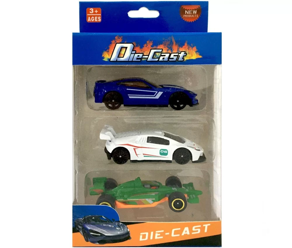 Die Cast Kutulu 3lü Metal Araba