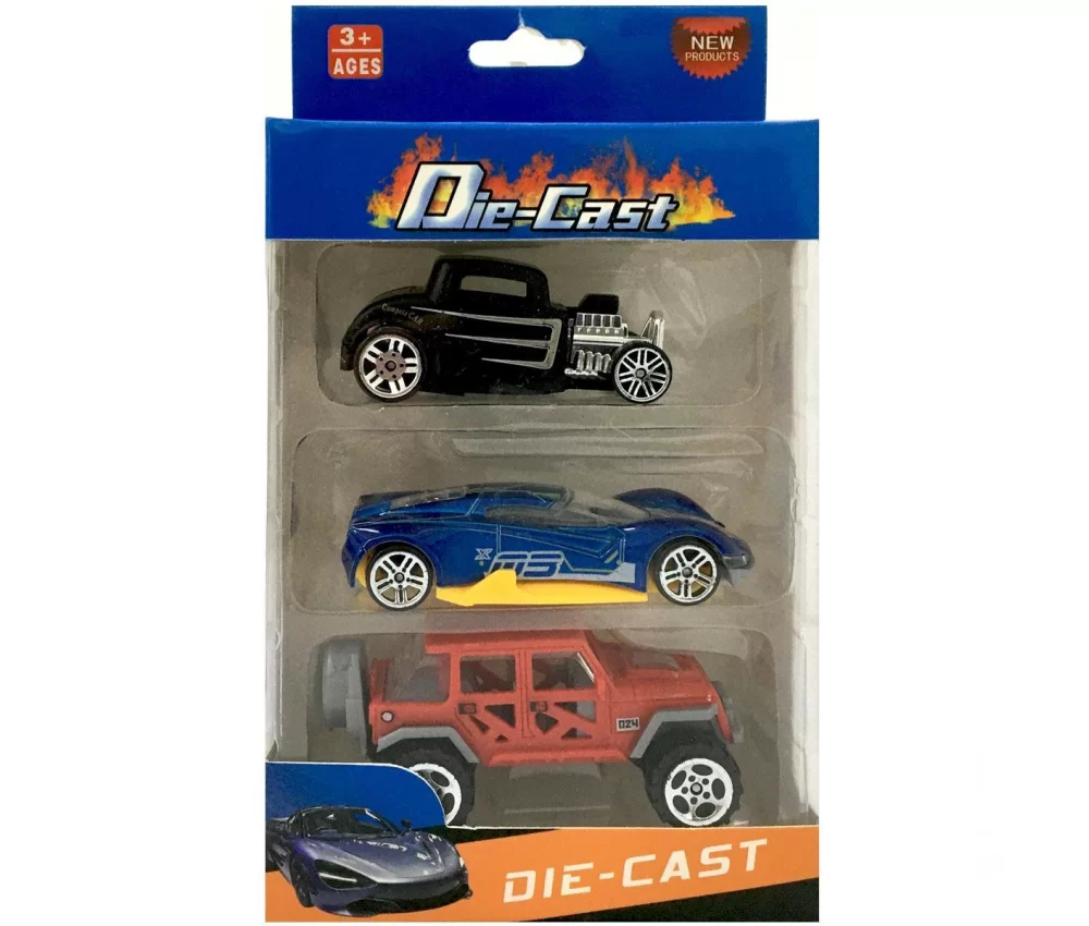 Die Cast Kutulu 3lü Metal Araba