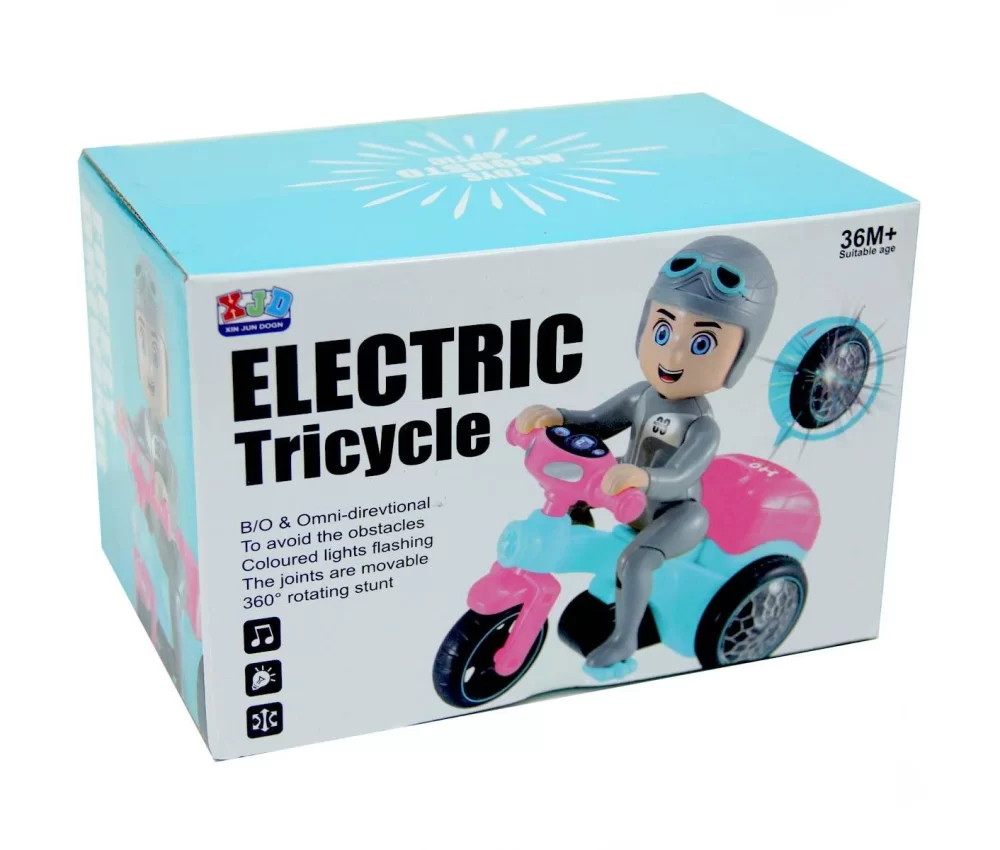 Electric Tricycle Pilli Işıklı Sesli Motorsiklet