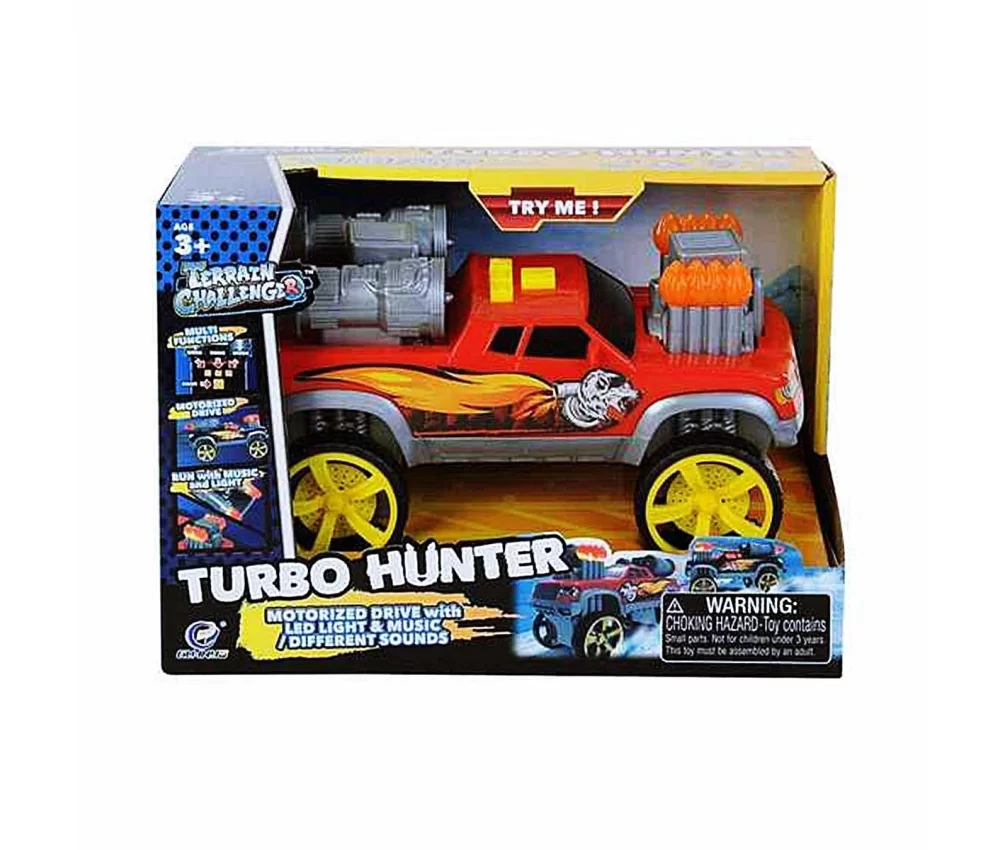 Turbo Hunter Işıklı Sesli Pilli Jeep