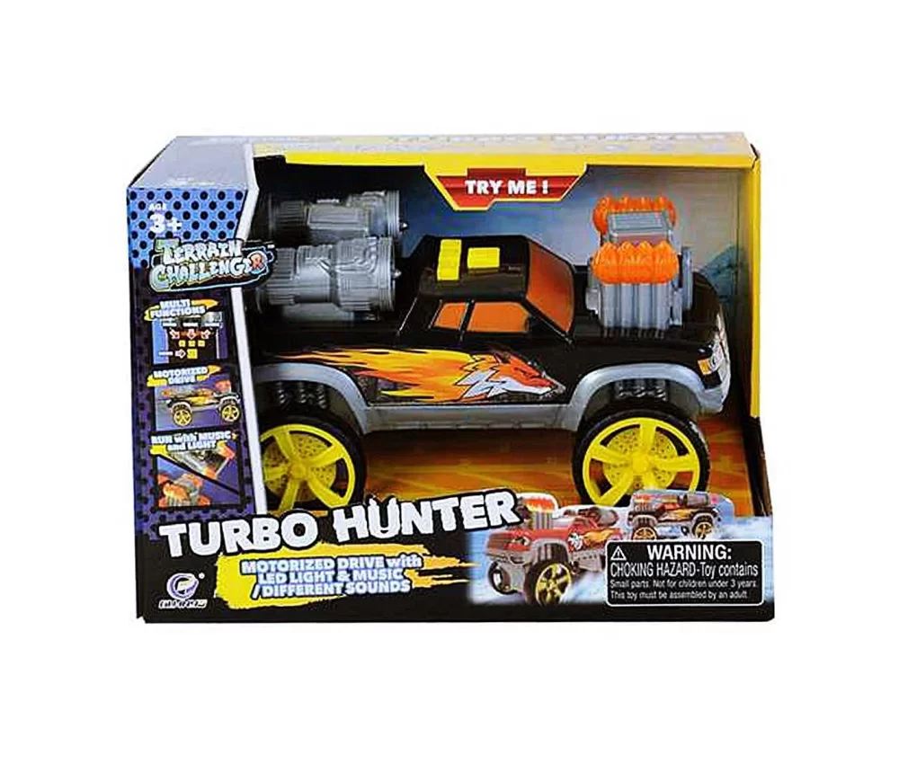 Turbo Hunter Işıklı Sesli Pilli Jeep