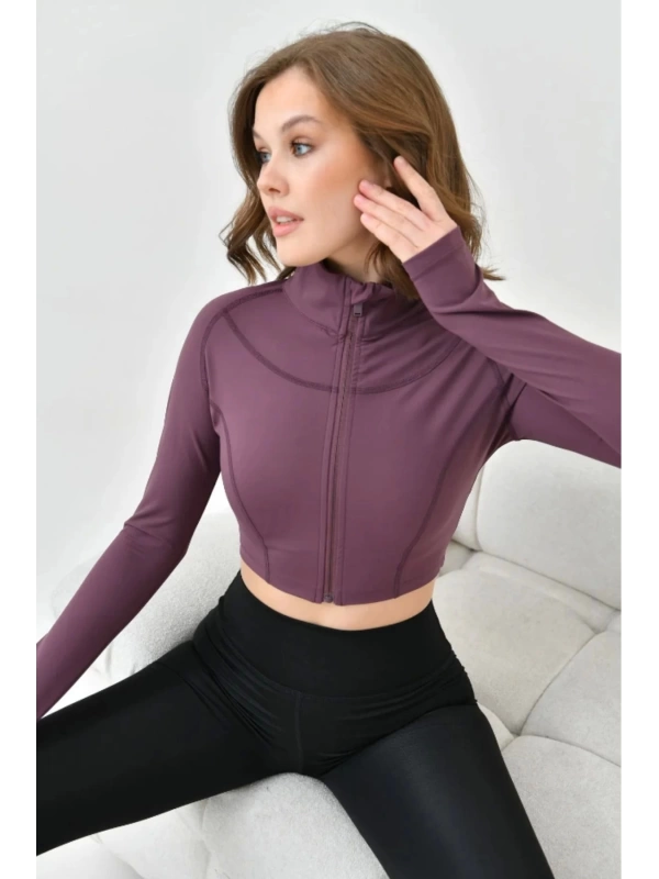 Kadın Crop Spor Ceket