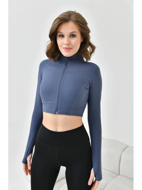 Kadın Crop Spor Ceket