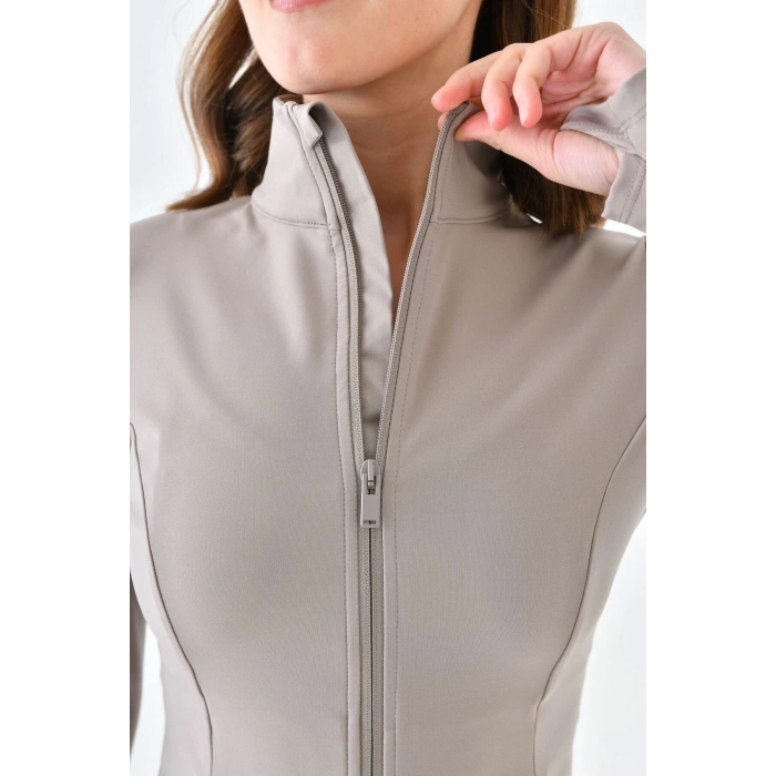 Ekru Comfort Light Warm Ceket Sporcu Hırkası